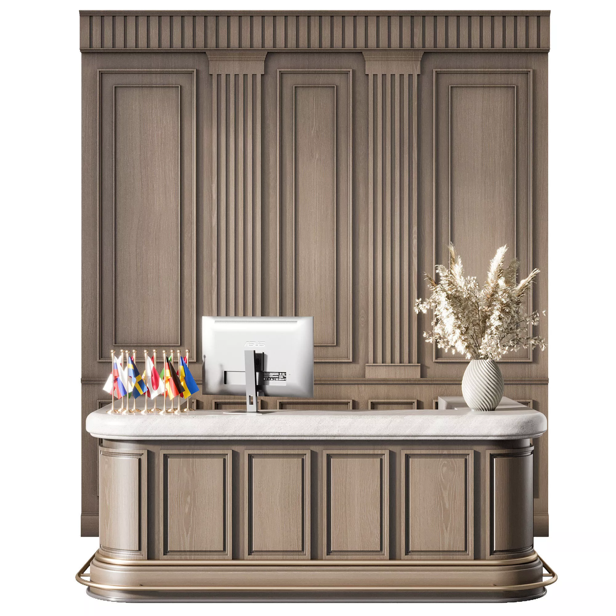 RECEPTION DESK NO49 A 3D model