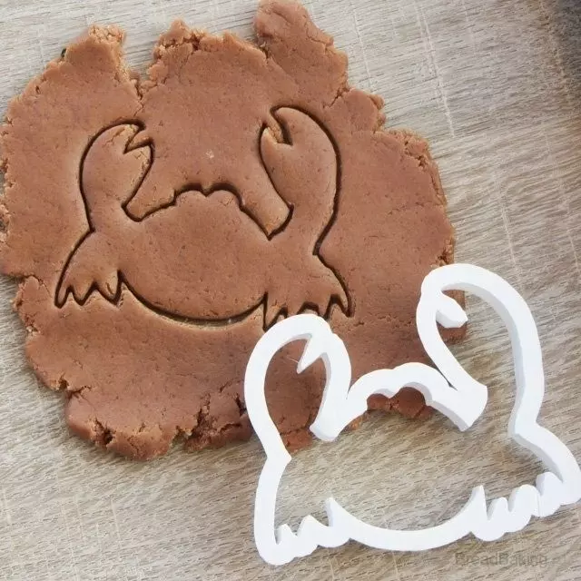 Crab cookie cutter for professional Free 3D print model_0