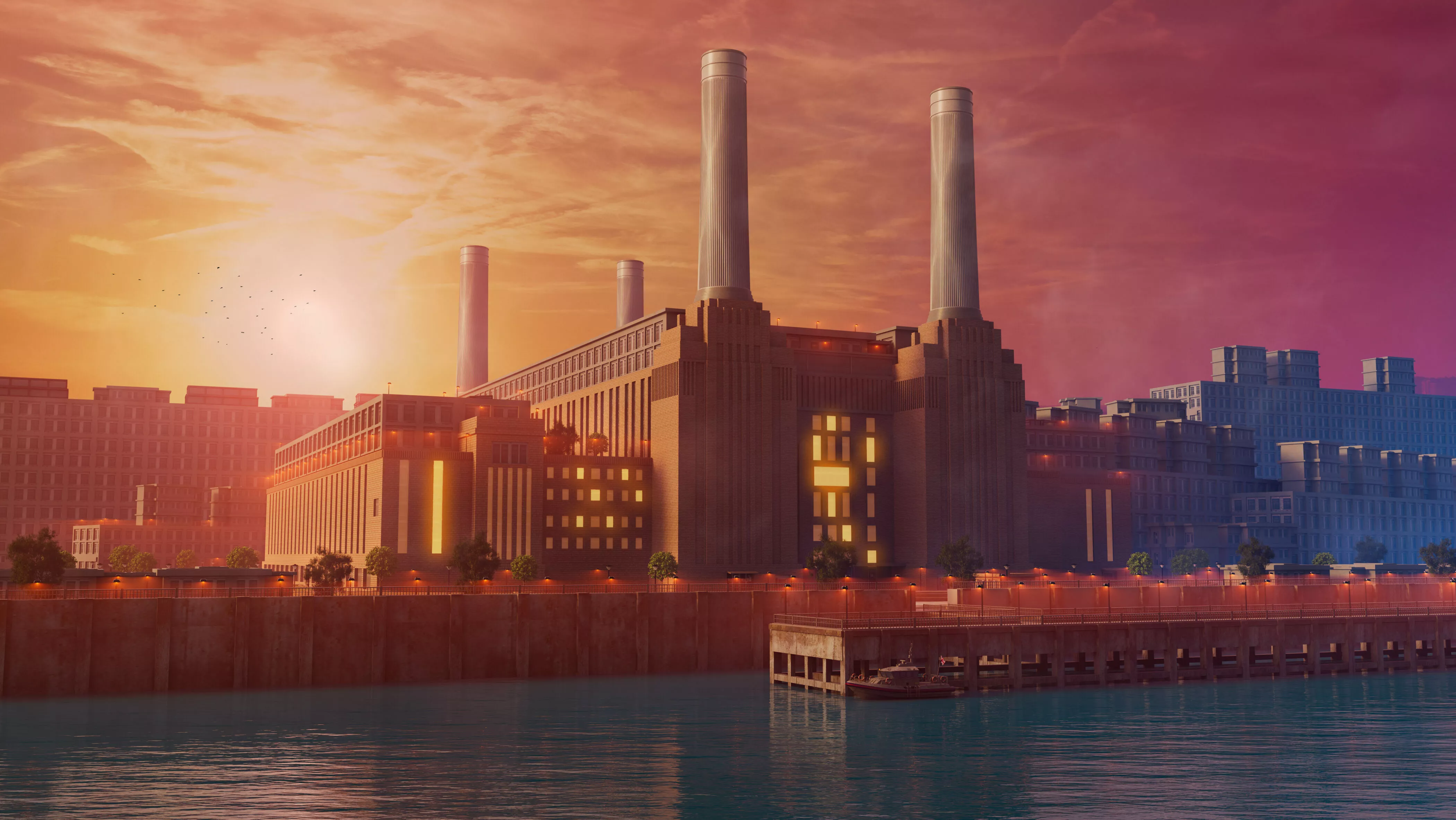 Battersea Power Station Environment 3D model