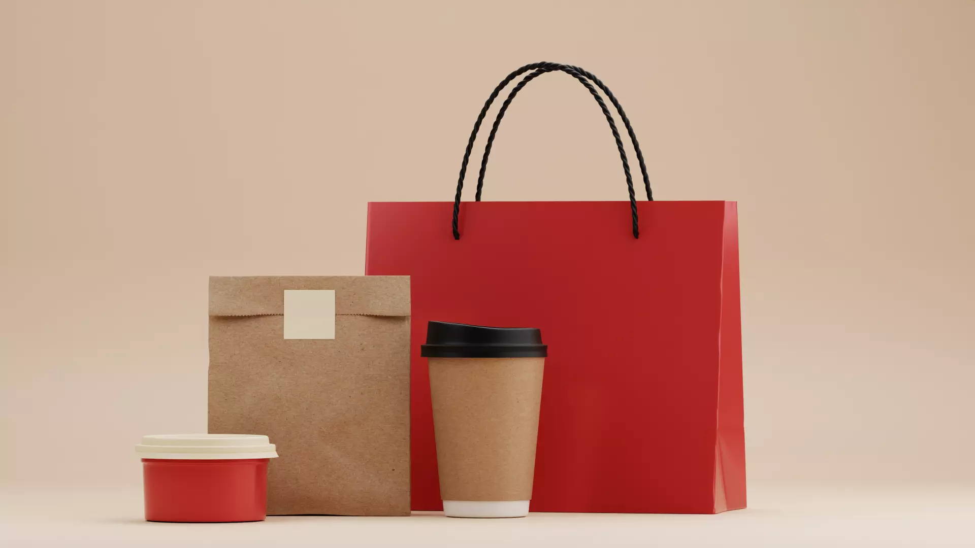 Takeaway set 3D model