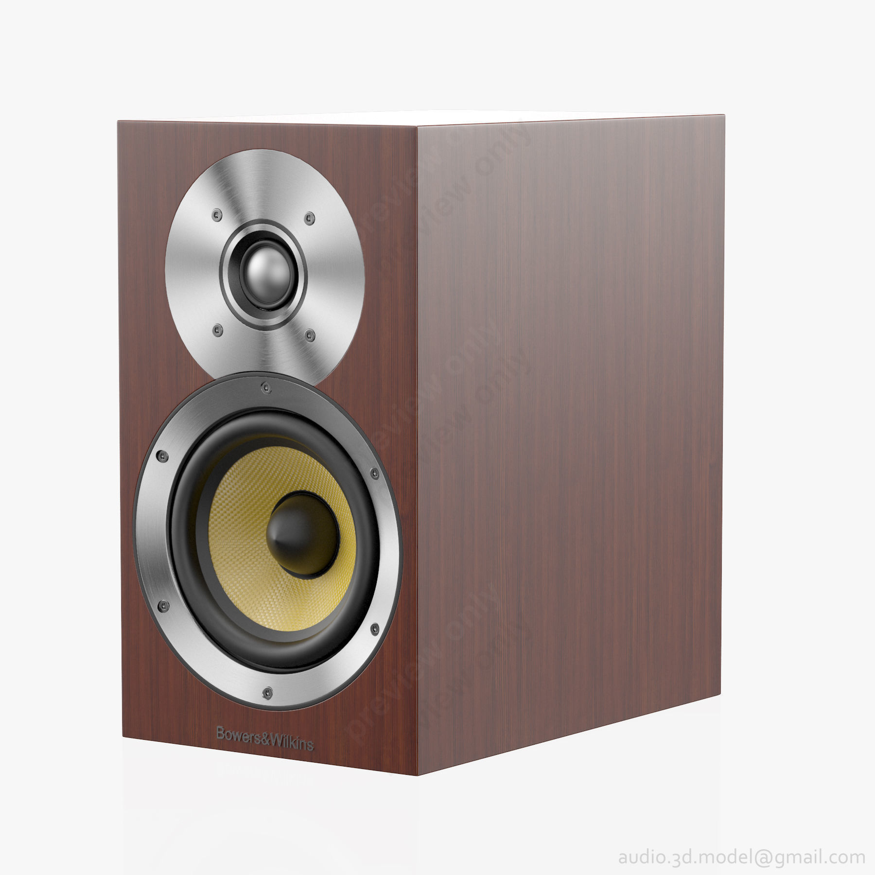 Bowers and Wilkins CM 1 Wenge 3D model