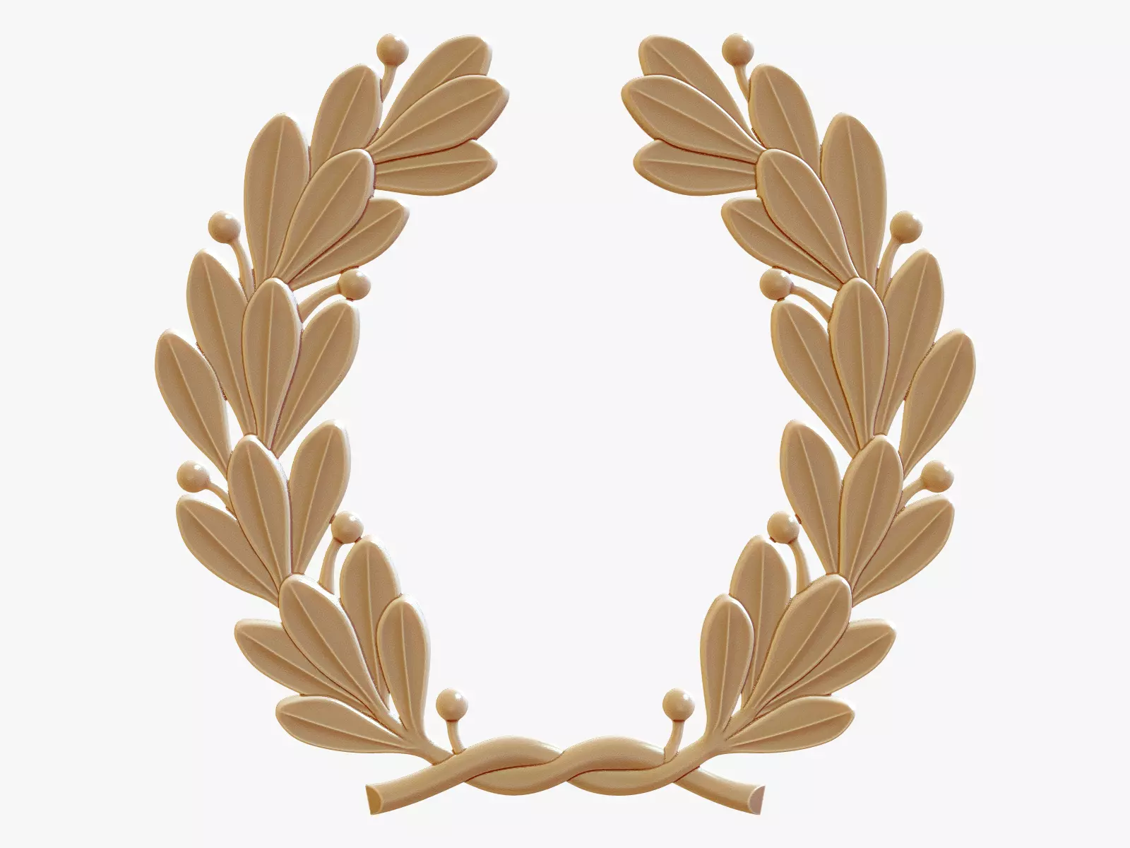 Laurel Wreath 3D print model_0