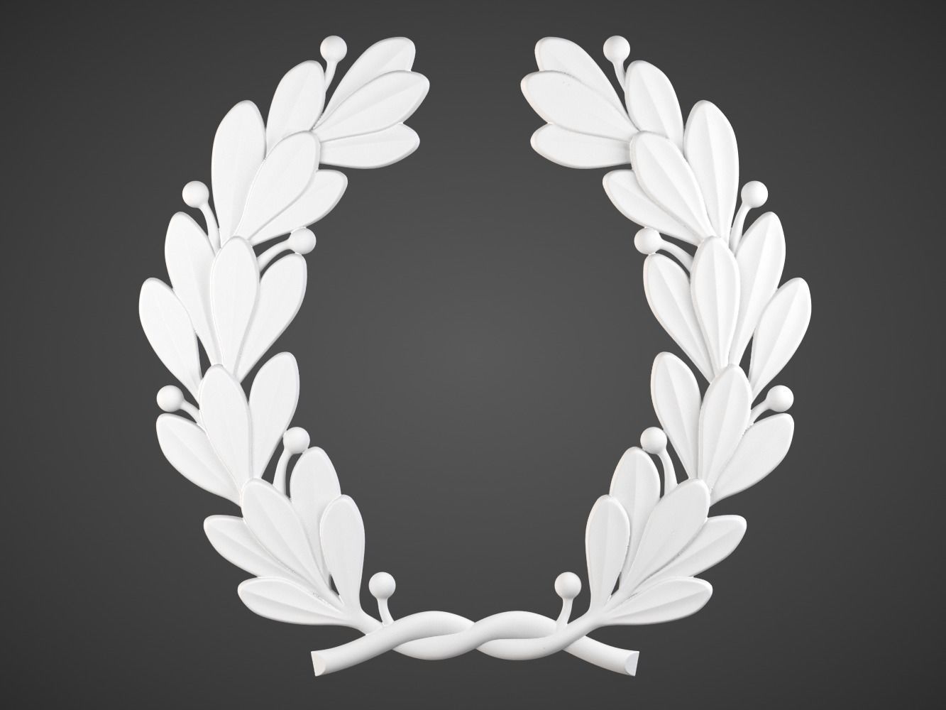 Laurel Wreath 3D print model_1