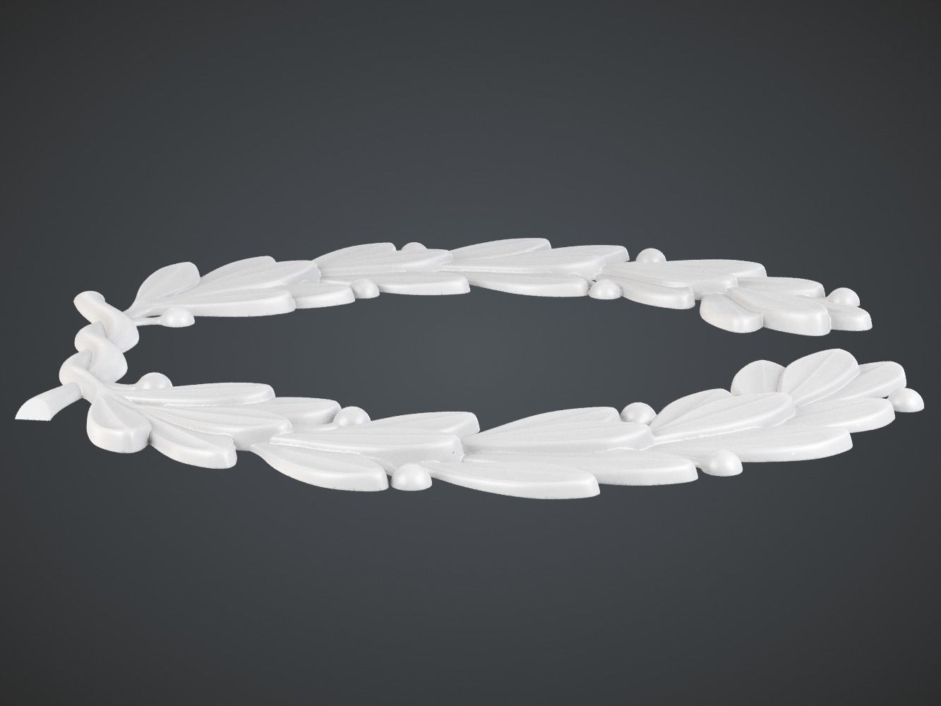 Laurel Wreath 3D print model_4