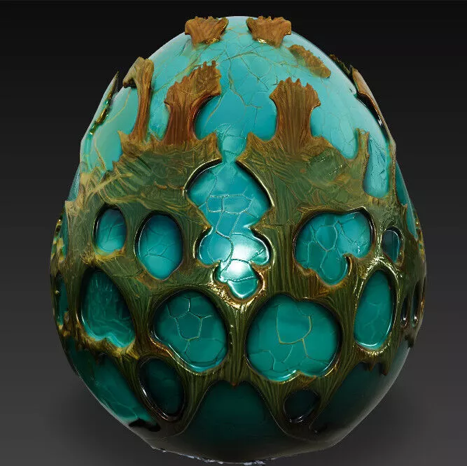 Dragon Realms Glow egg 3D print model
