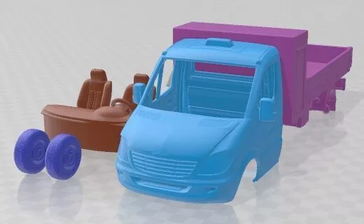 Freightliner Sprinter Single Cab Tipper Toolpod 2018 Printable 3D print model