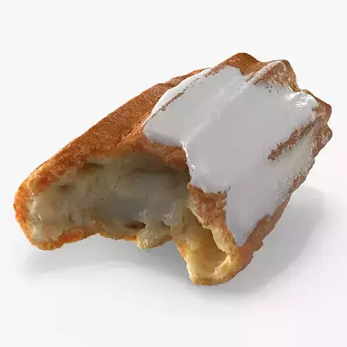 Eclair with Vanilla Cream Bite 3D model