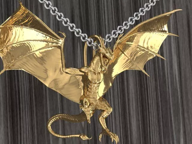 Dragon pendant 3D print model
