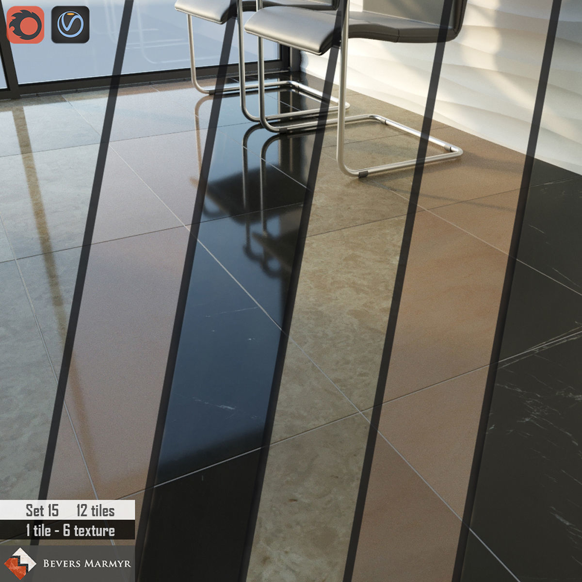 Bevers Marmyr Set 3D model_1