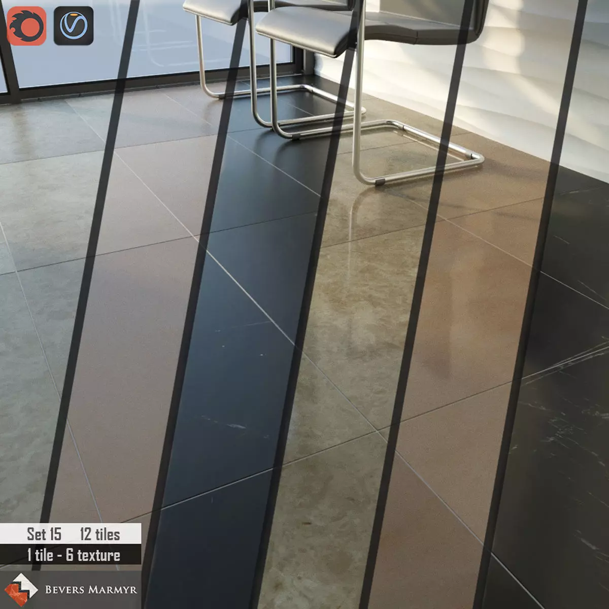 Bevers Marmyr Set 3D model_0