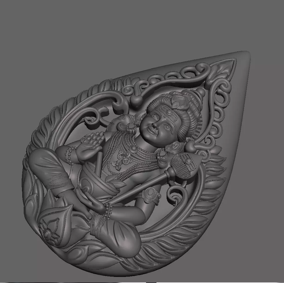 Balaji high quality statue 3D model