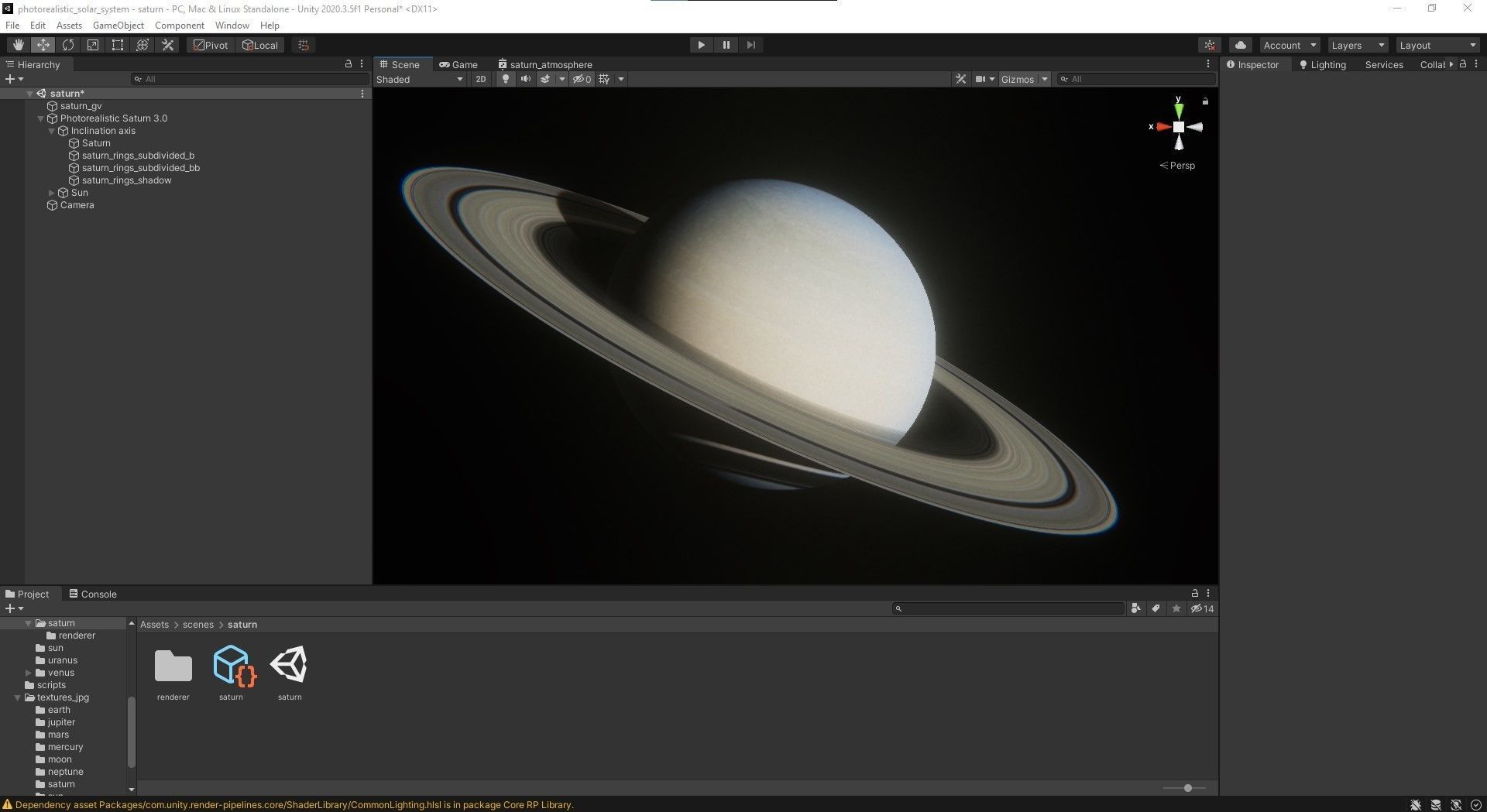 Saturn 16K Photorealistic Low-poly 3D model_54