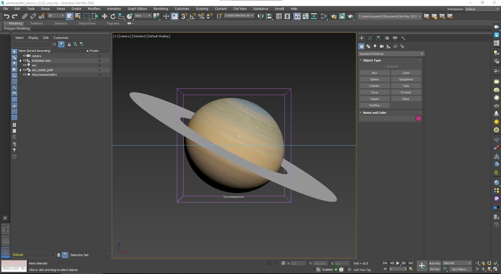 Saturn 16K Photorealistic Low-poly 3D model_53