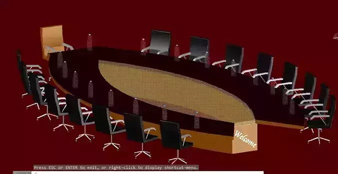 Conference Table and chairs