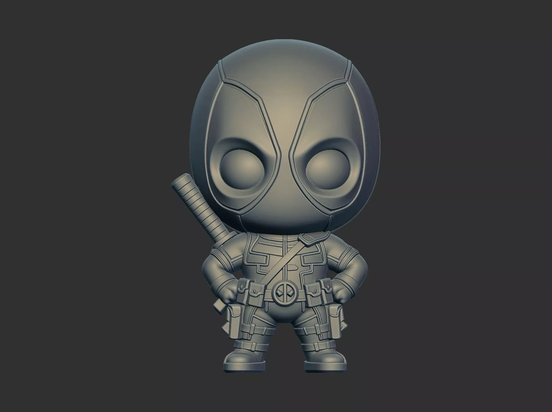 deadpool mini cnc 3D print model