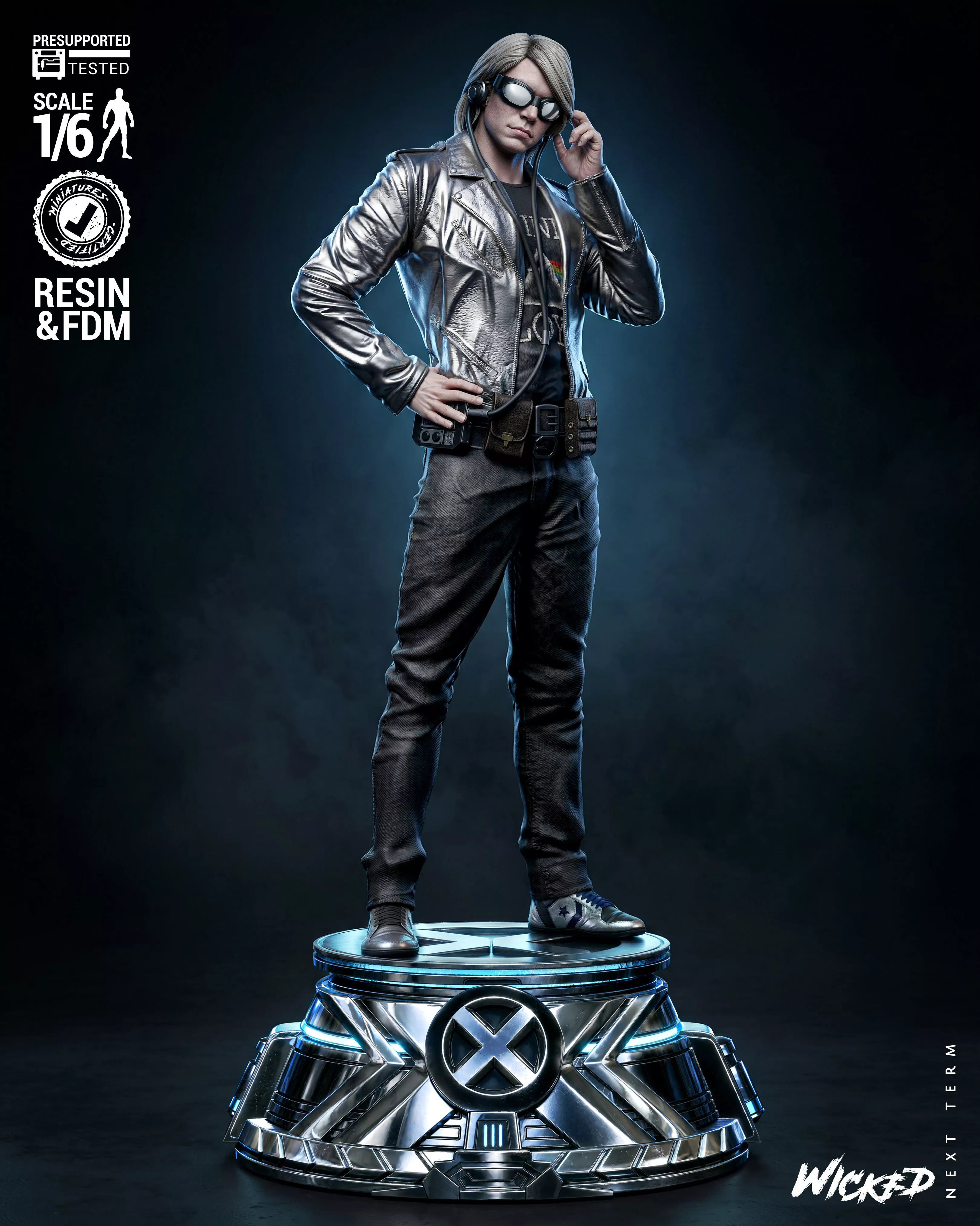 Wicked Marvel Quicksilver Sculpture 3D print model