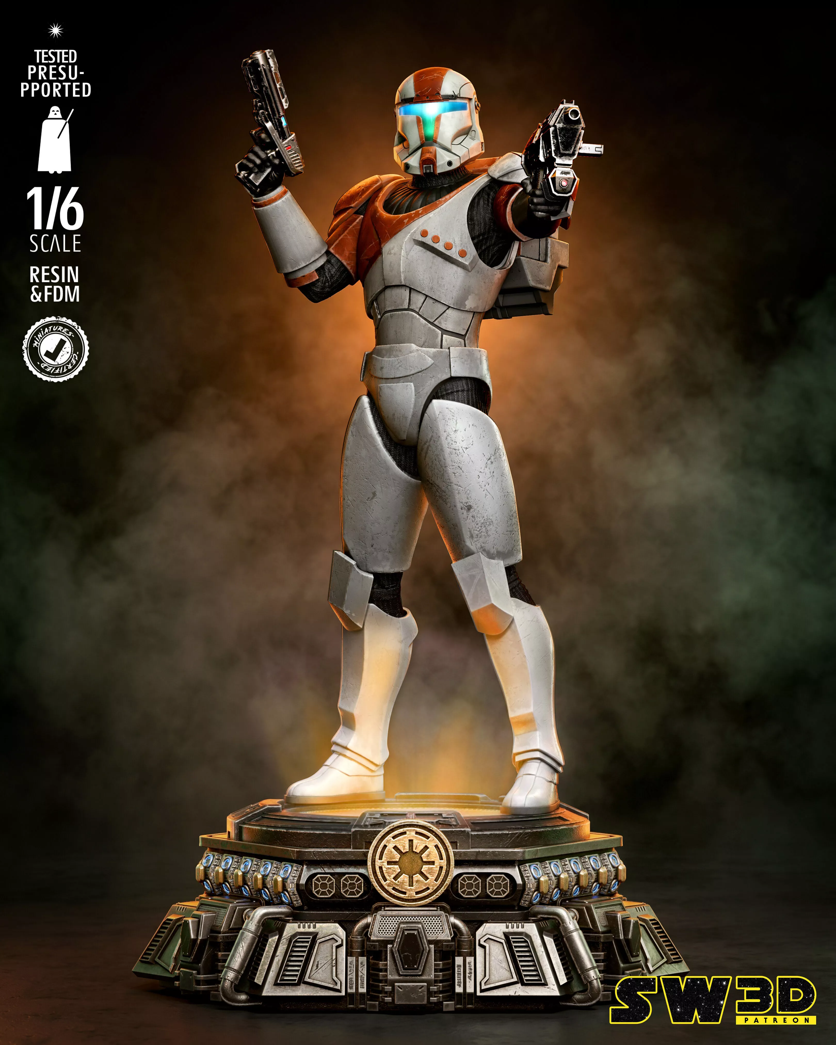 STAR WARS Clone Commando Sculpture 3D print model