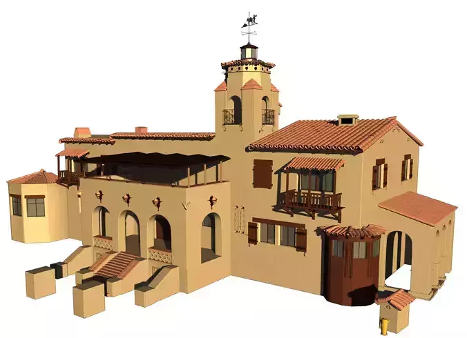 Desert House Facade 3D model
