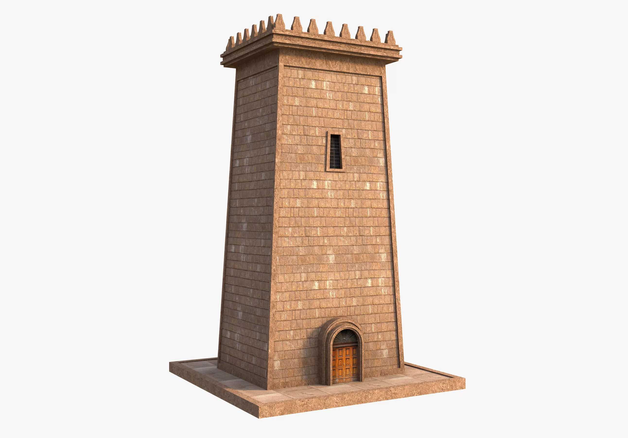 Ancient Egyptian Tower Free 3D model