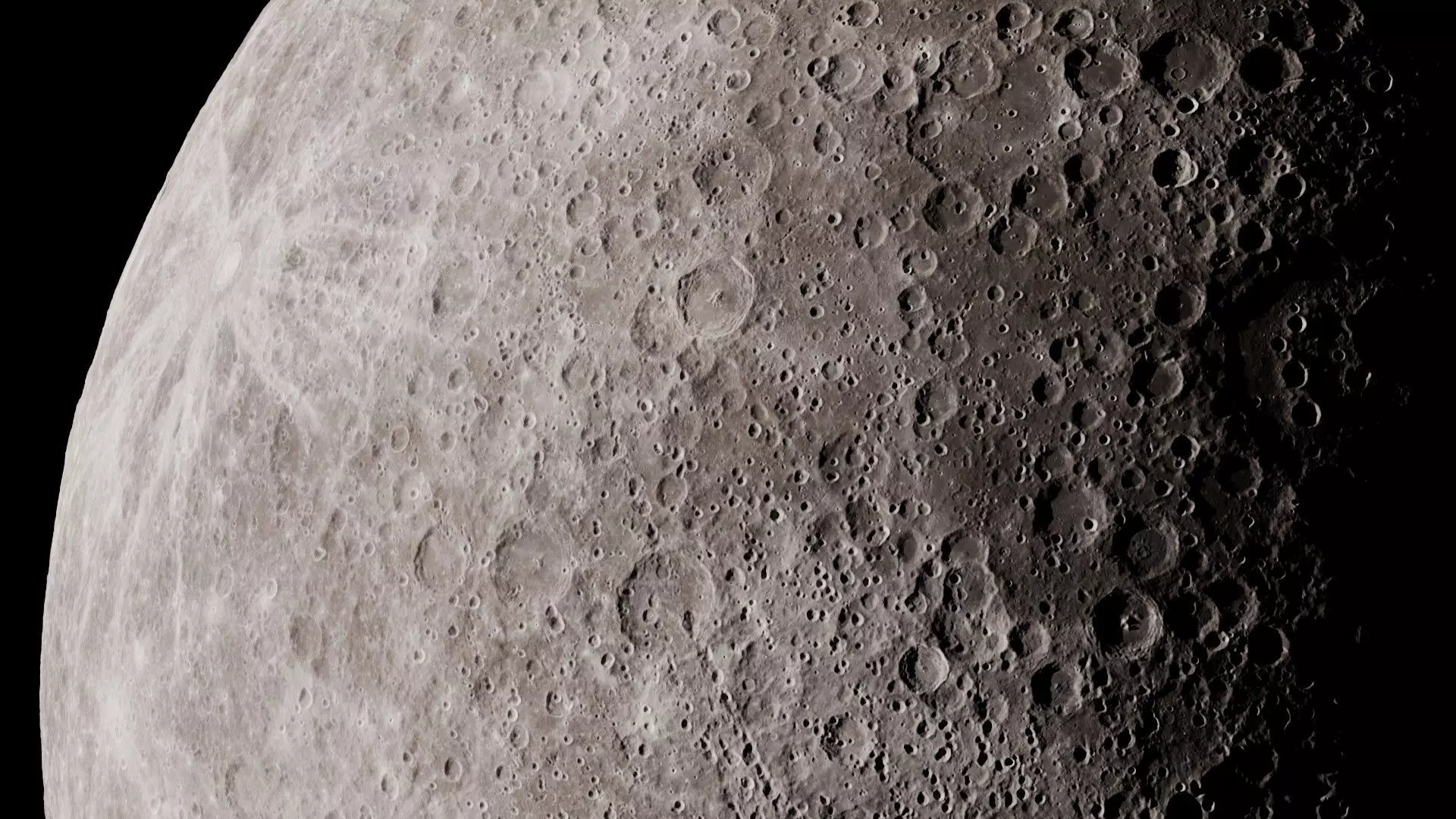 Moon 16K Photorealistic Low-poly 3D model_26