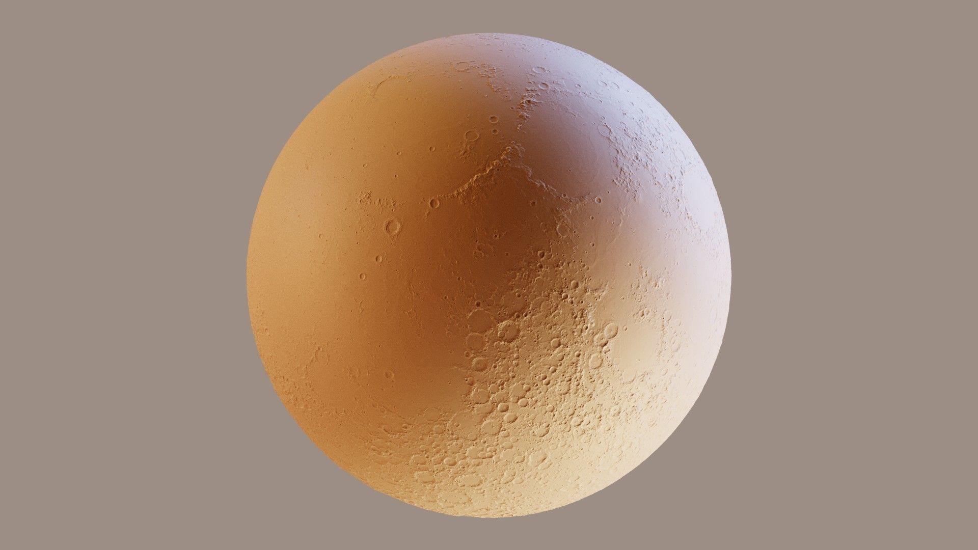 Moon 16K Photorealistic Low-poly 3D model_32