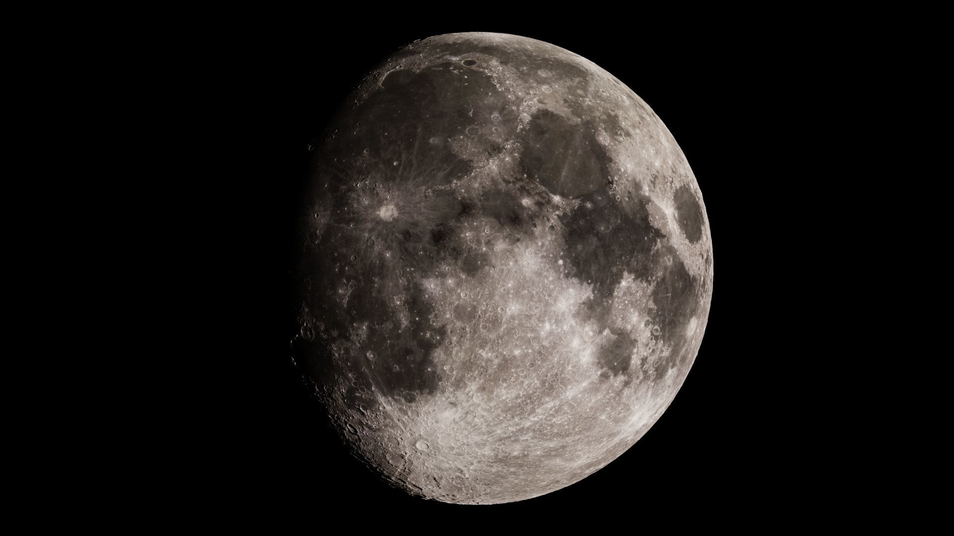 Photorealistic Moon 23K textures Low-poly 3D model_0