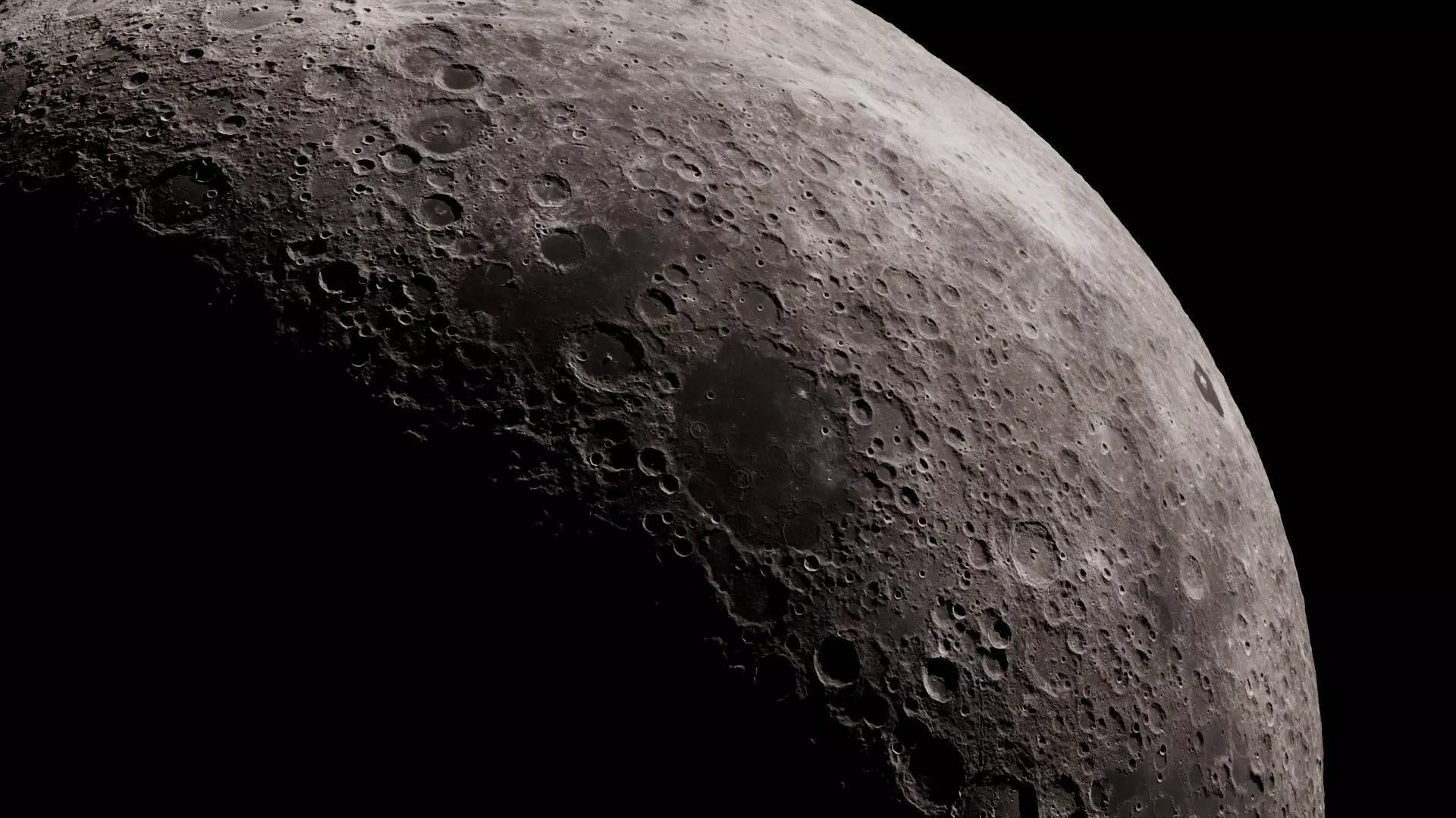 Moon 16K Photorealistic Low-poly 3D model_25