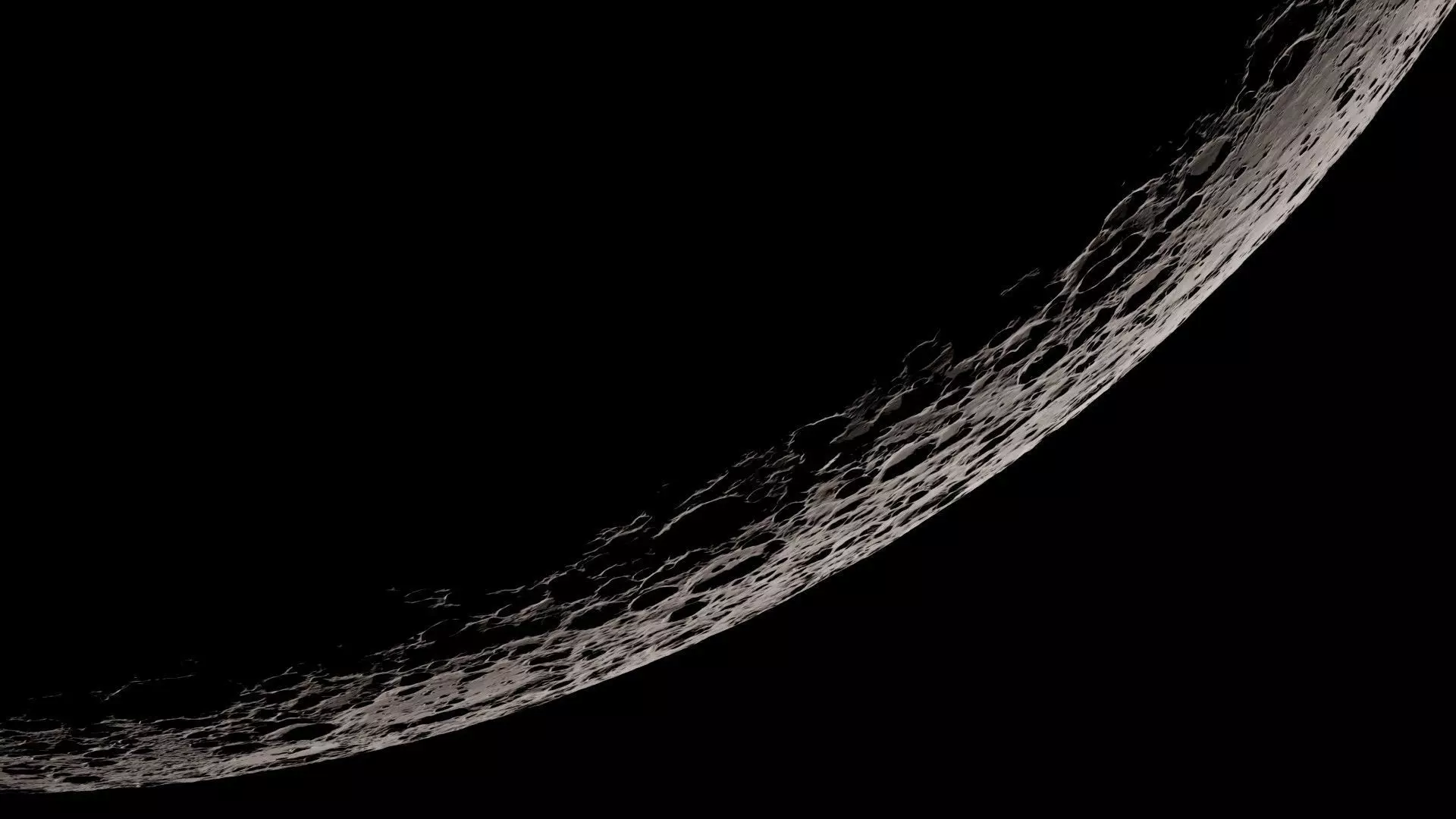 Moon 16K Photorealistic Low-poly 3D model_29