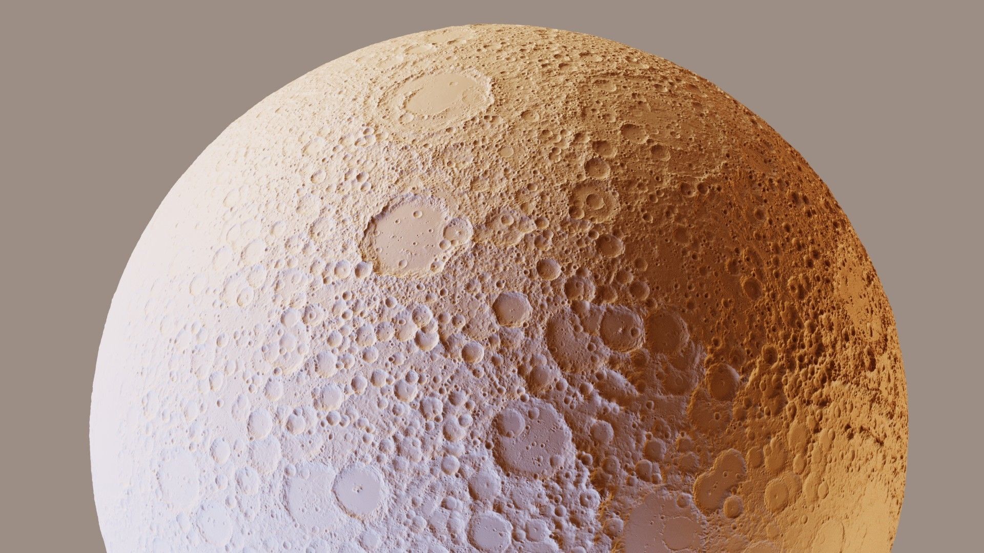 Moon 16K Photorealistic Low-poly 3D model_34
