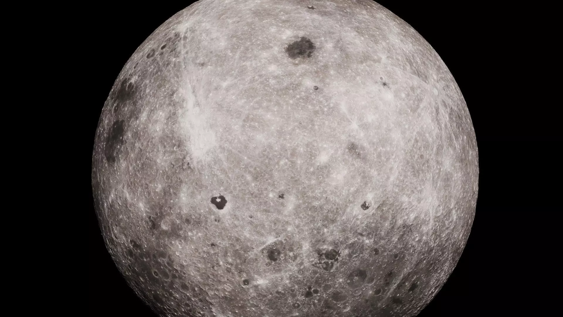 Moon 16K Photorealistic Low-poly 3D model_21