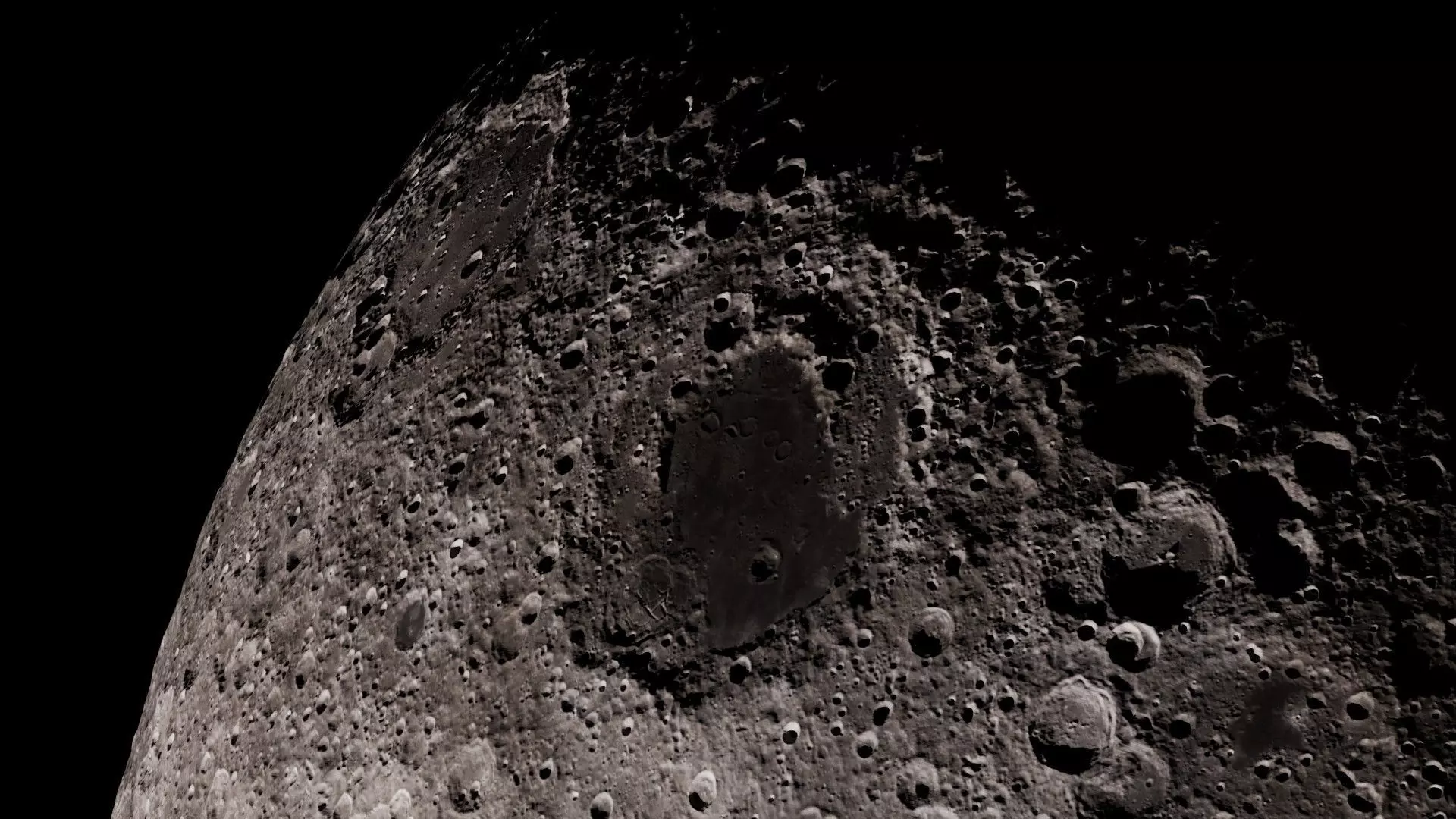 Moon 16K Photorealistic Low-poly 3D model_11