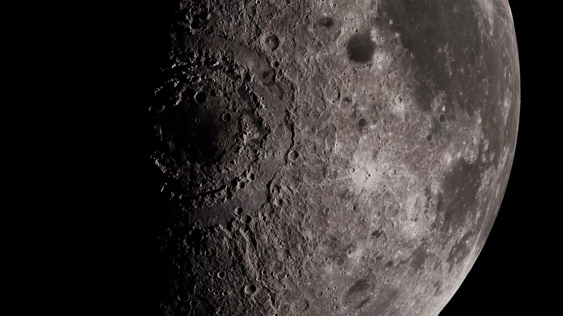 Moon 16K Photorealistic Low-poly 3D model_9