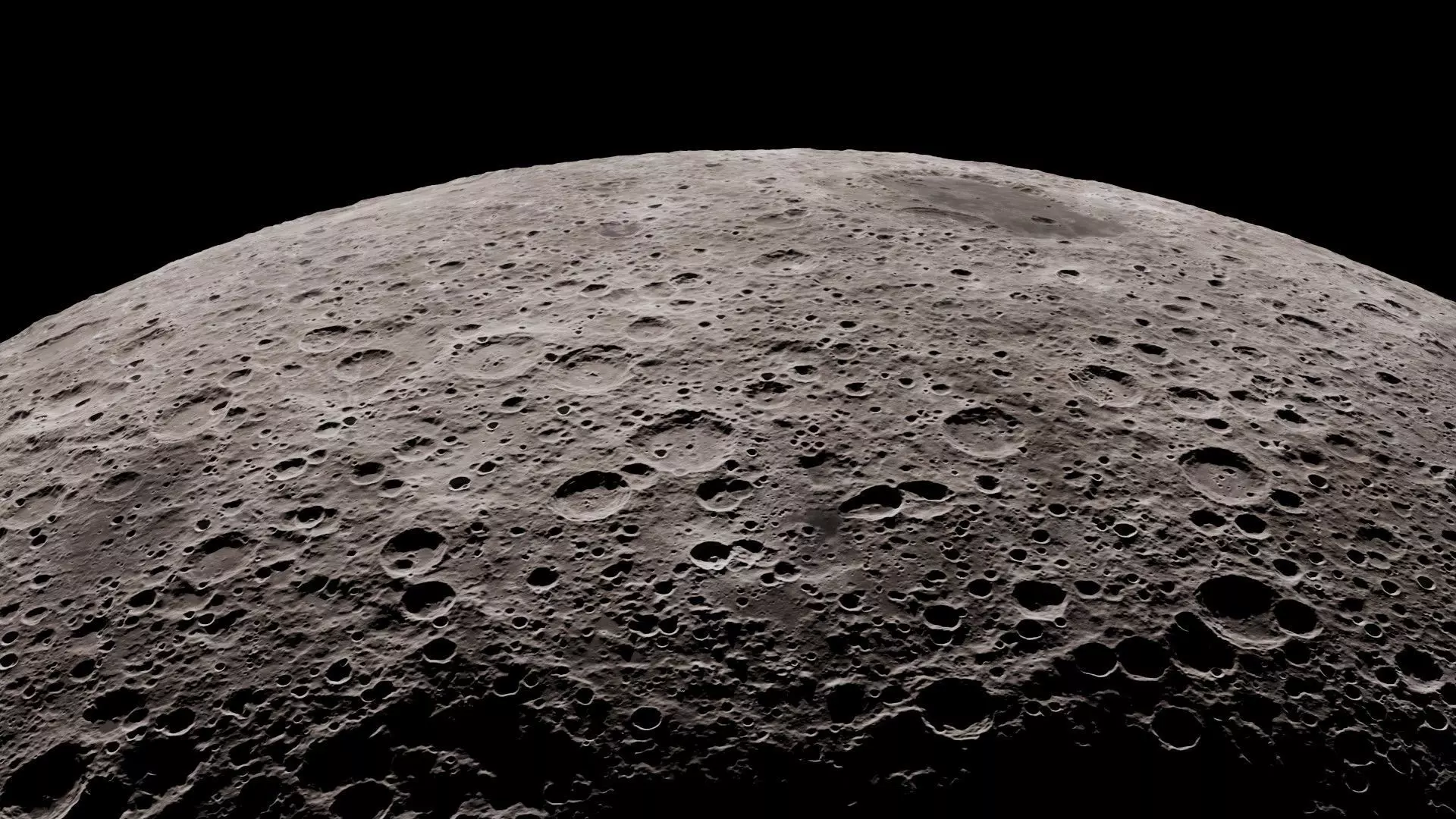 Moon 16K Photorealistic Low-poly 3D model_10