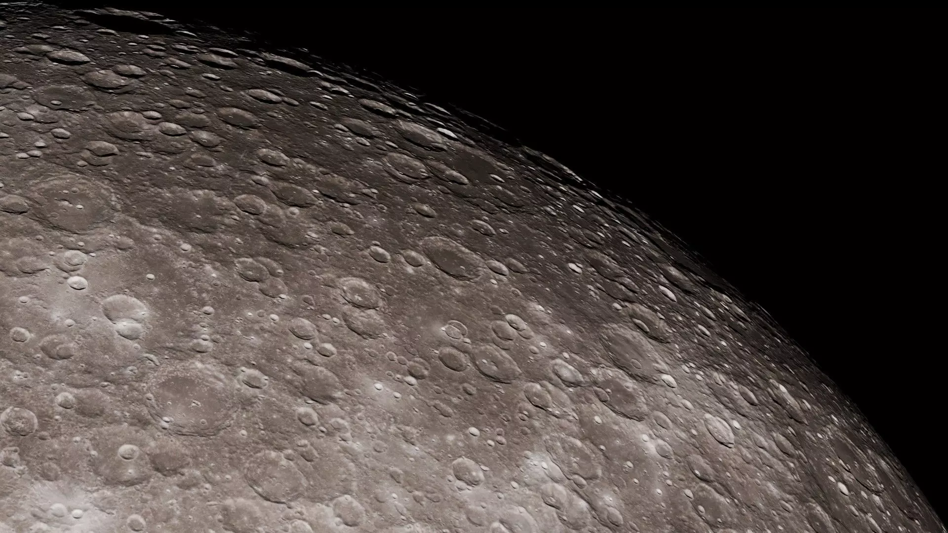 Moon 16K Photorealistic Low-poly 3D model_30