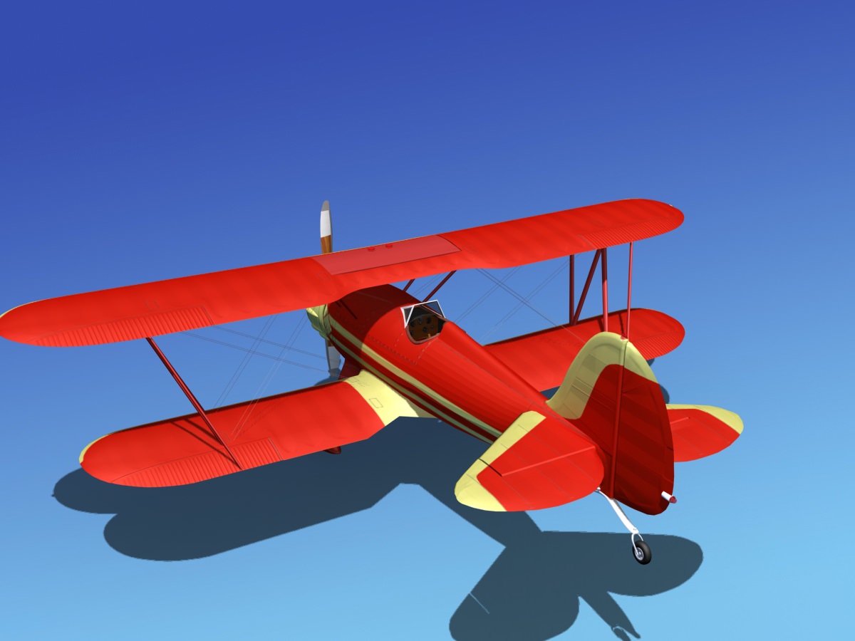 Waco YMF-5 V11 3D model_7