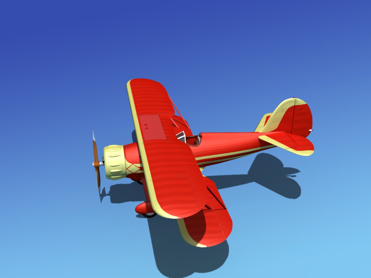 Waco YMF-5 V11 3D model_9