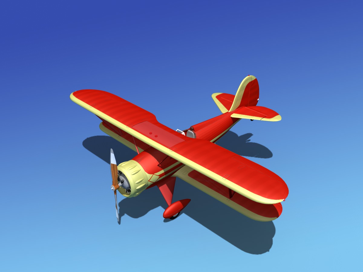 Waco YMF-5 V11 3D model_10