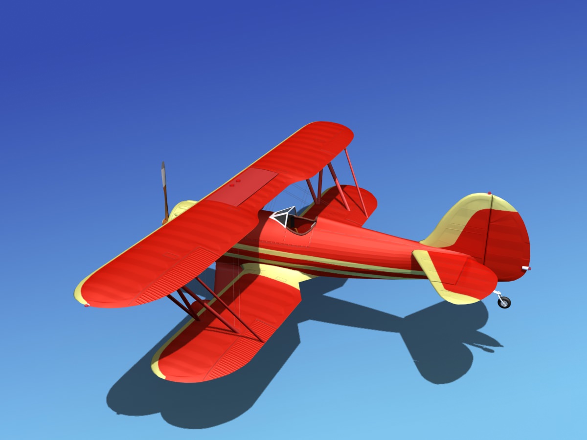 Waco YMF-5 V11 3D model_8