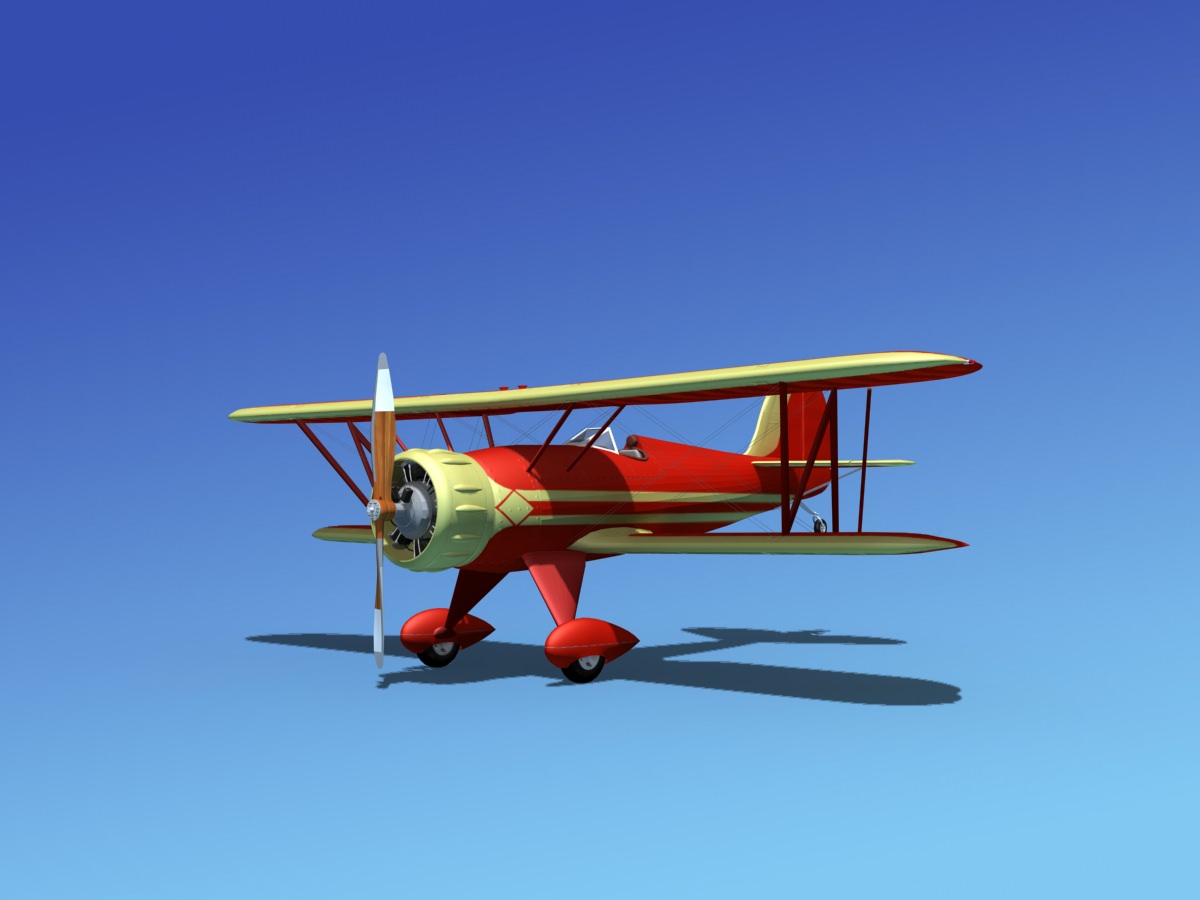 Waco YMF-5 V11 3D model_1