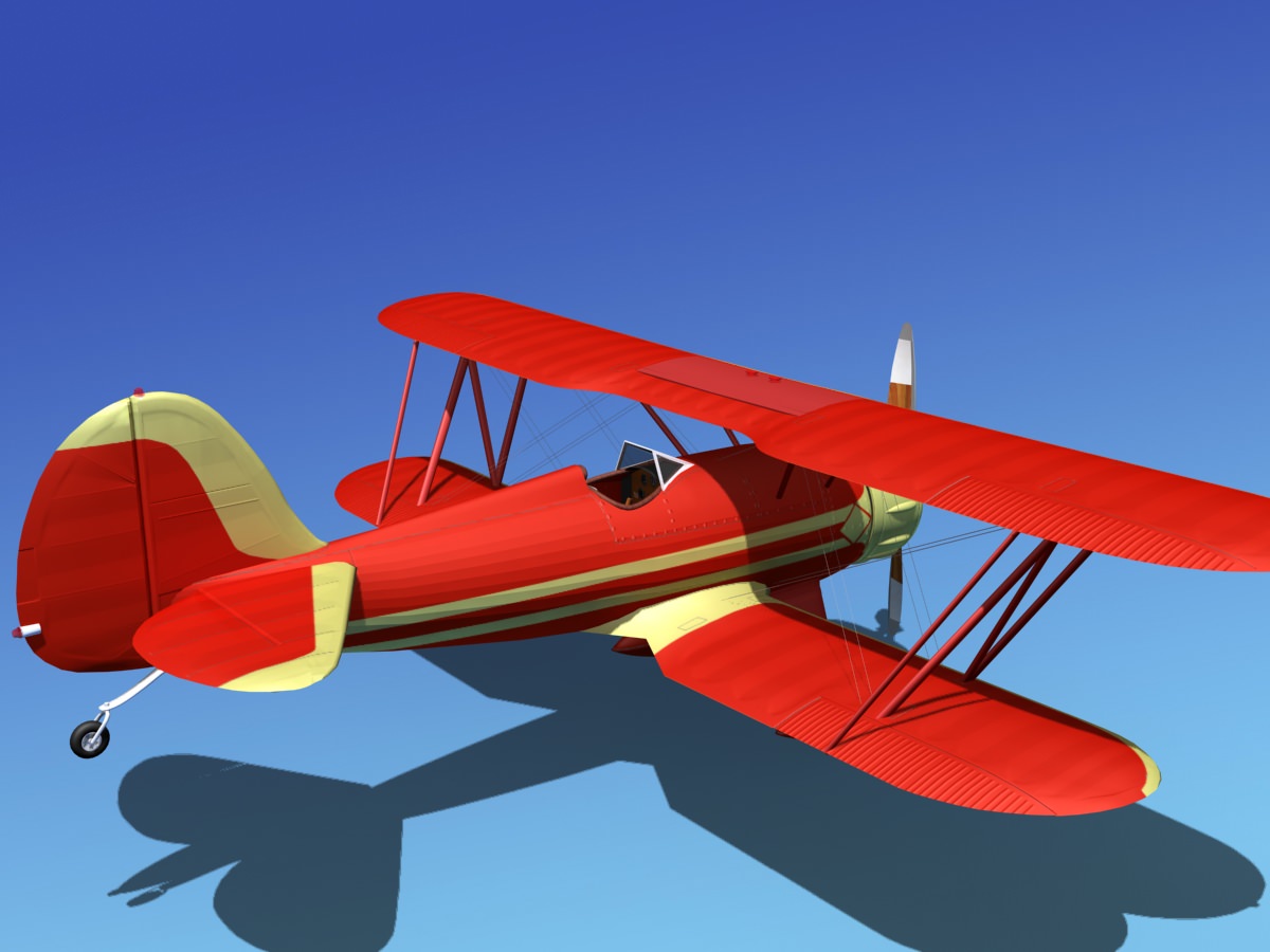 Waco YMF-5 V11 3D model_5