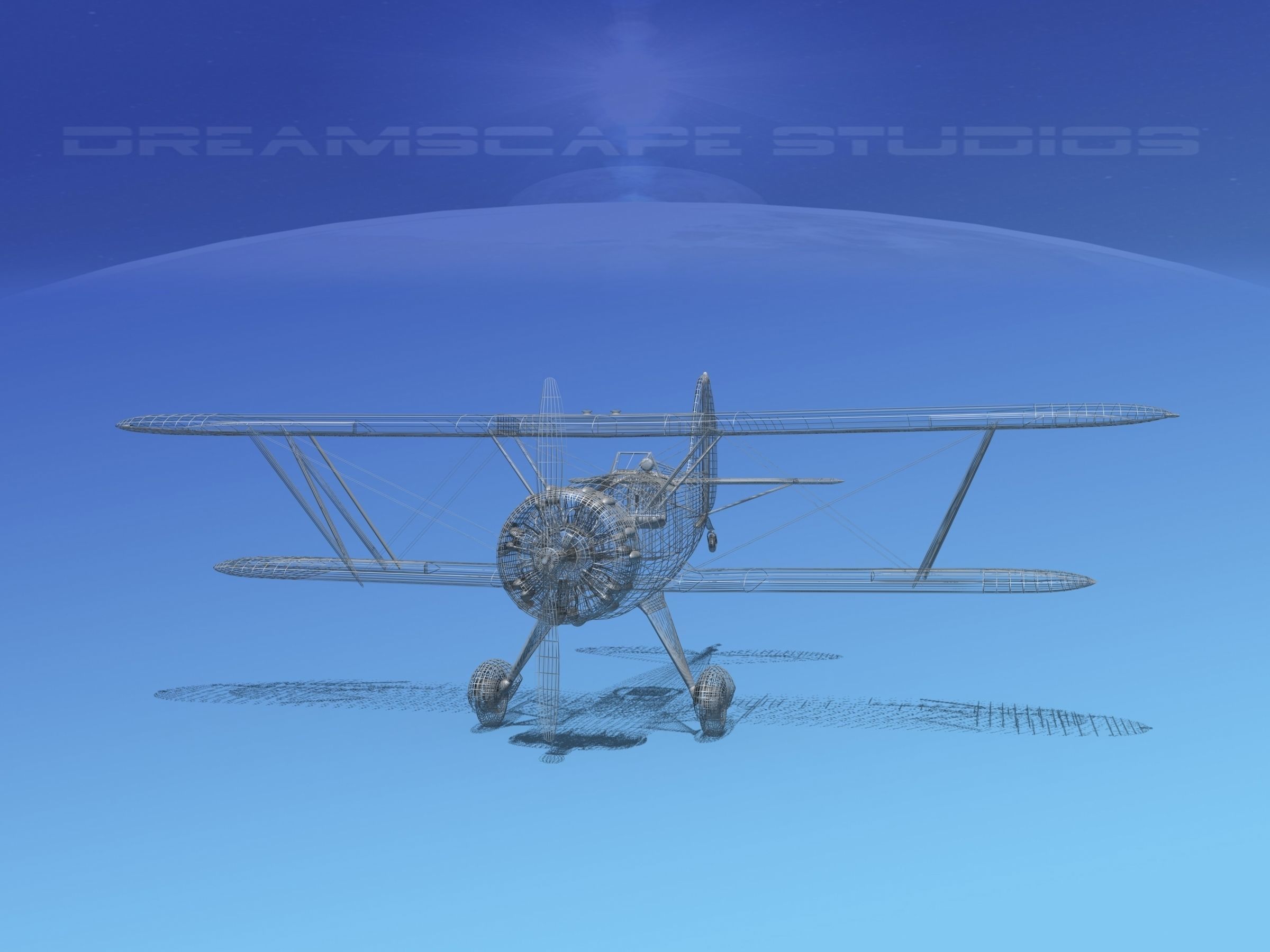 Waco YMF-5 V11 3D model_14