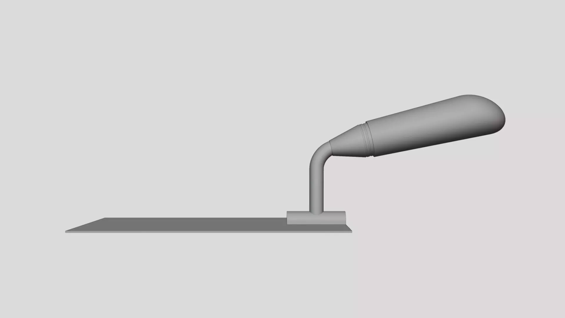 Square Masonry Trowel - Geometry Only No Textures No Materials 3D model