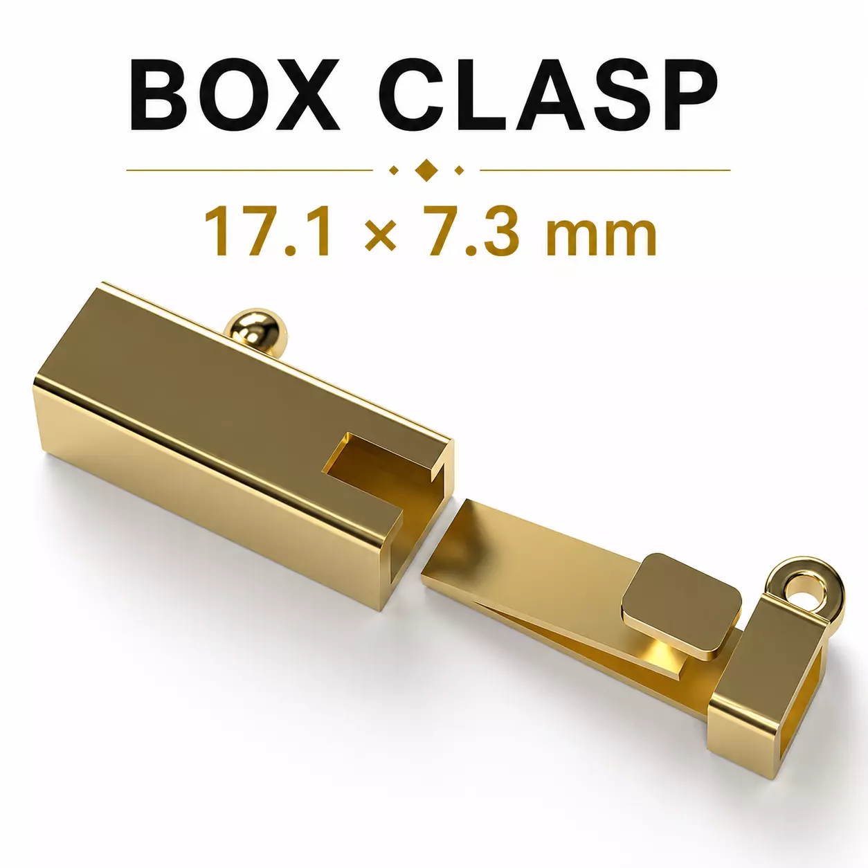 Box Clasp Mechanism 17mm 3D print model