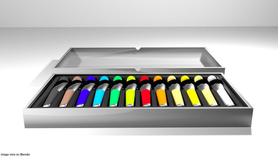 Drawing Tool - Water Color 3D model_1