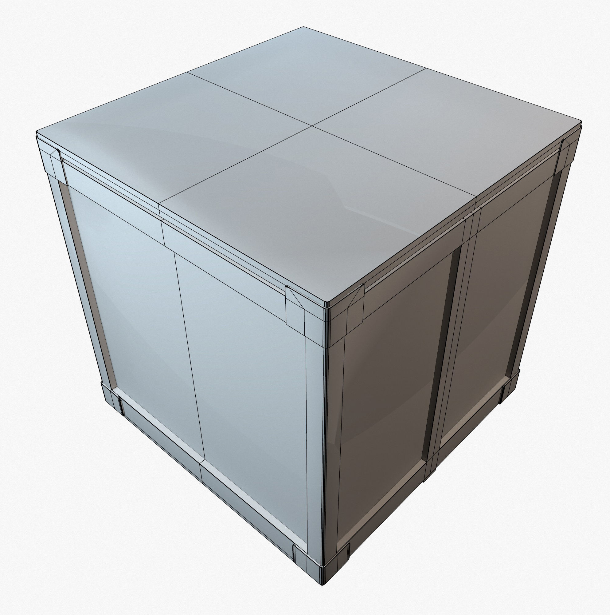 Retro Crate Collection Game Ready PBR Textures Low Poly Low-poly 3D model_10
