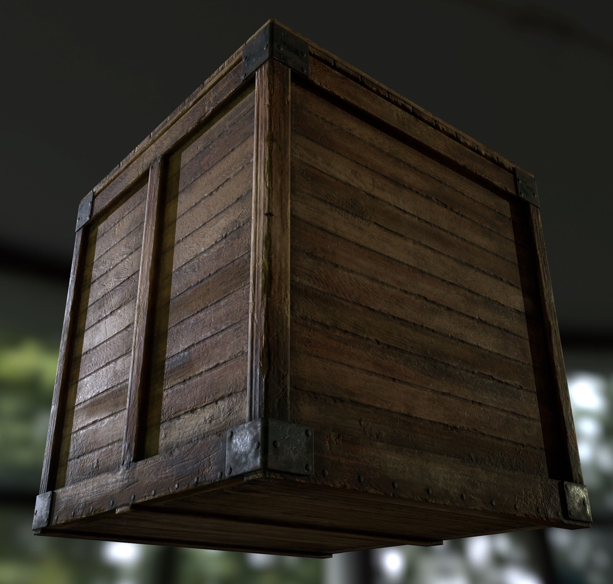 Retro Crate Collection Game Ready PBR Textures Low Poly Low-poly 3D model_15