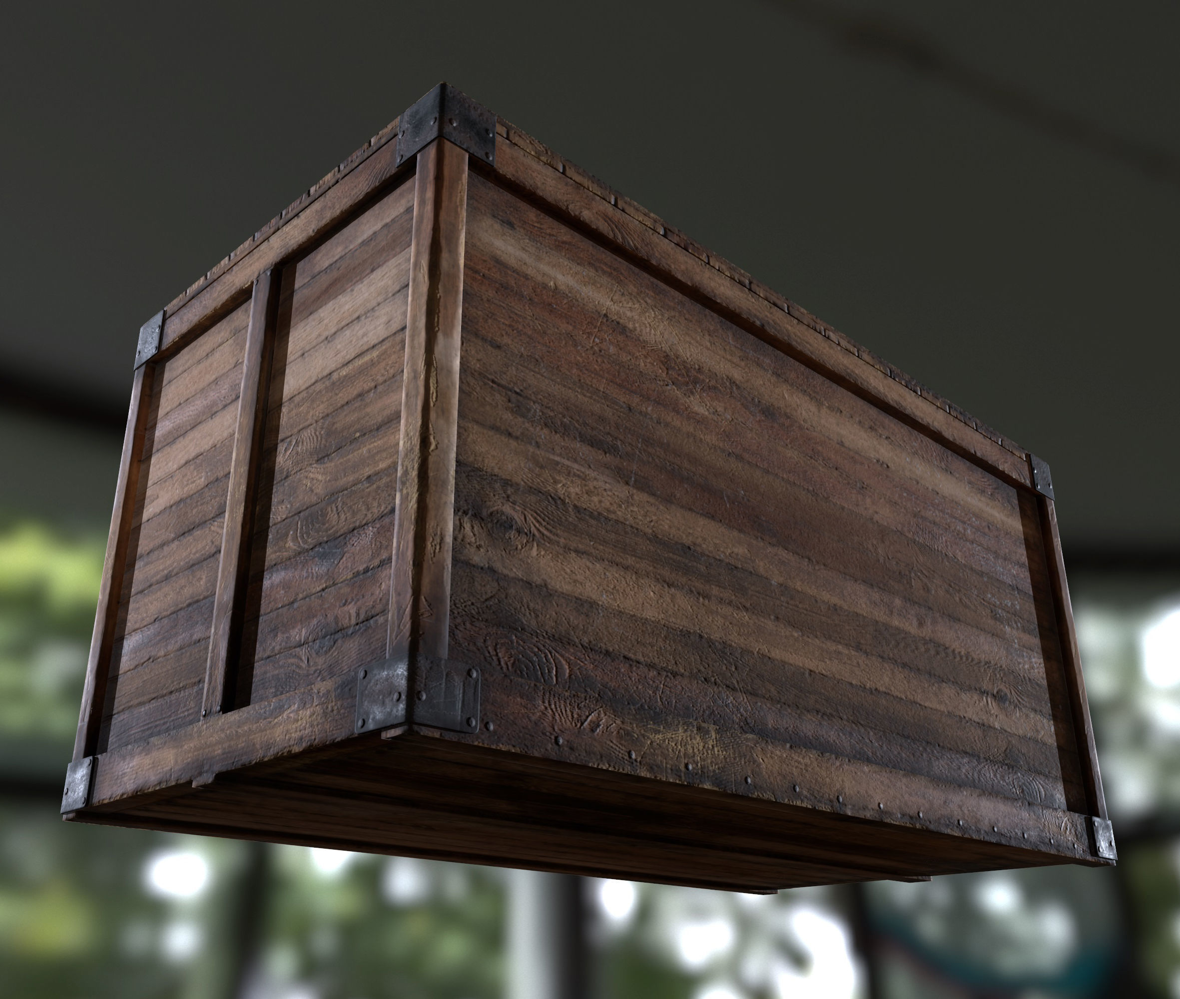 Retro Crate Collection Game Ready PBR Textures Low Poly Low-poly 3D model_49