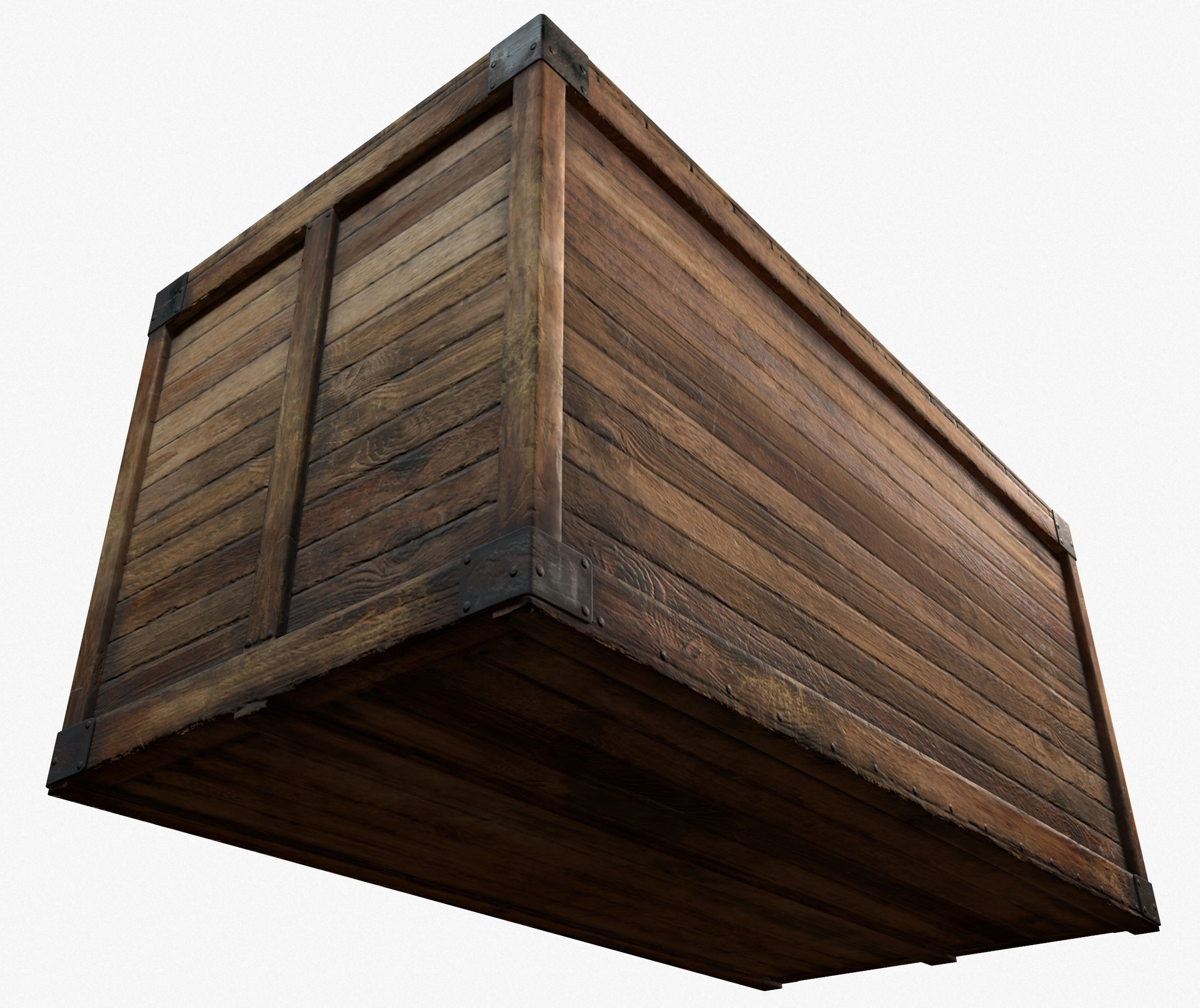 Retro Crate Collection Game Ready PBR Textures Low Poly Low-poly 3D model_38