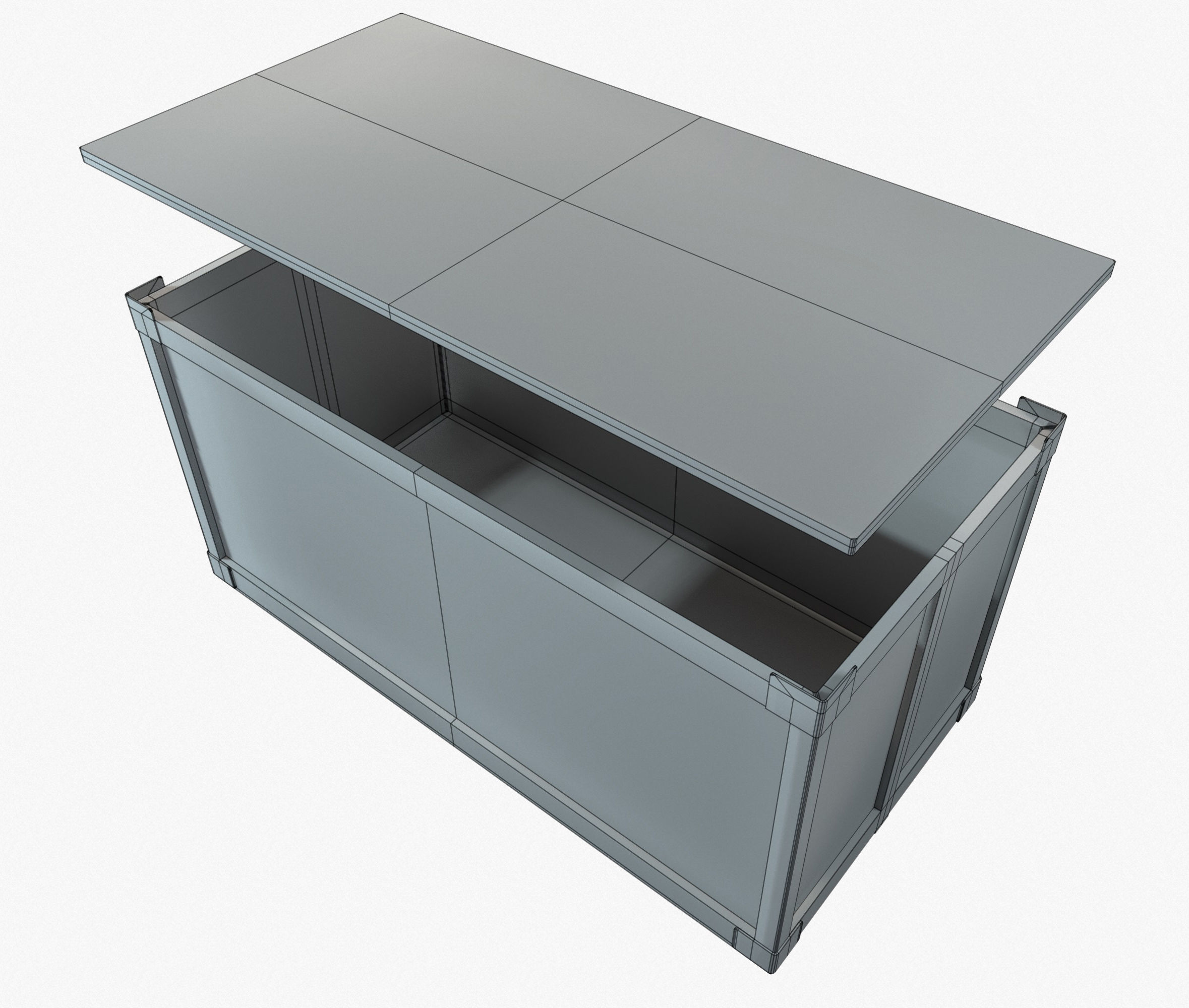 Retro Crate Collection Game Ready PBR Textures Low Poly Low-poly 3D model_46