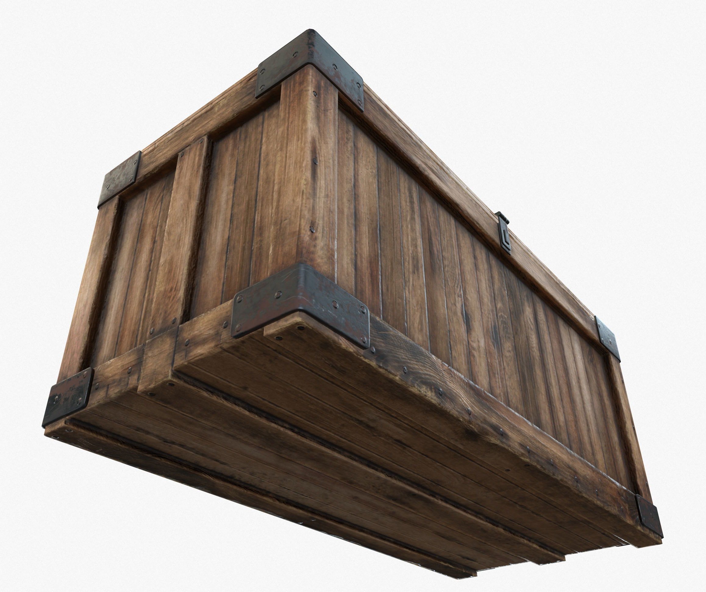 Retro Crate Collection Game Ready PBR Textures Low Poly Low-poly 3D model_20